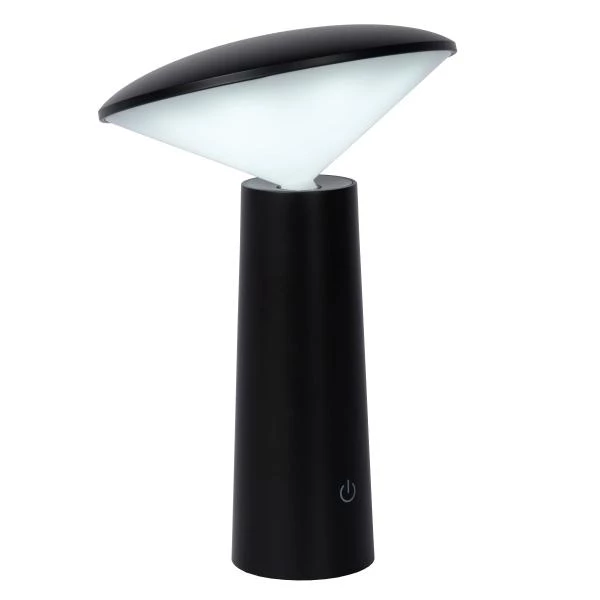Lucide JIVE - Oplaadbare Tafellamp Buiten - Accu/Batterij - Ø 13,7 cm - LED Dimb. - 1x4W 6500K - IP44 - 3 StepDim - Zwart - detail 1
